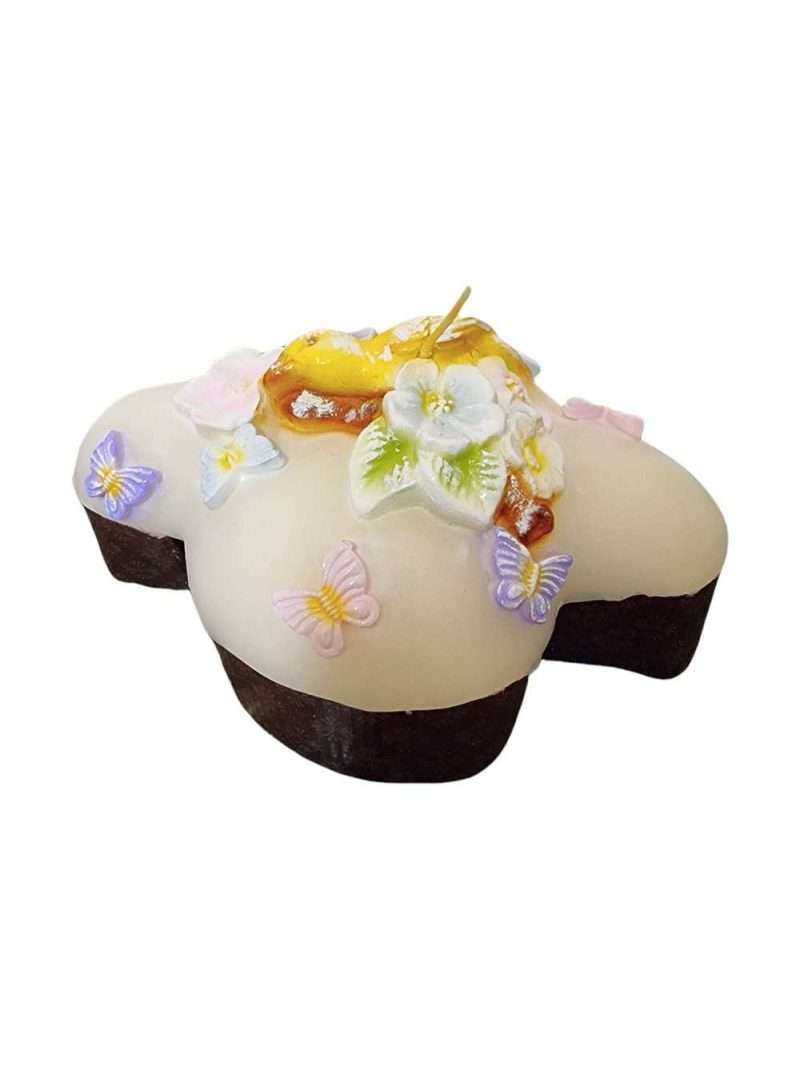Cod 2250 Candela A Forma Di Colomba Glassata - Home In Art