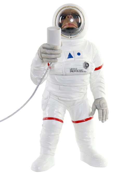 LA-205366 Lampada da Tavolo in Resina Scimmia Astronauta