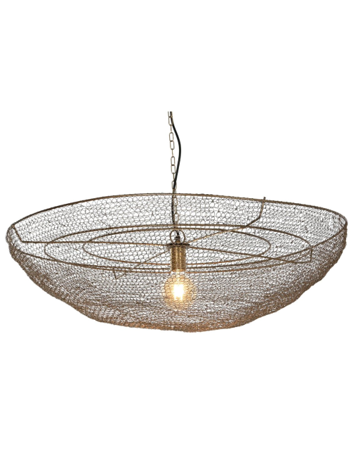 Lampadario da Soffitto in Maglia di Ferro